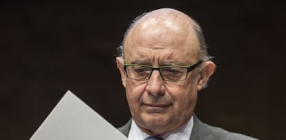 El ministro de Hacienda en funciones, Cristóbal Montoro.