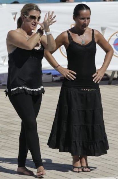 Tarrés y Albaicín, en un entrenamiento.