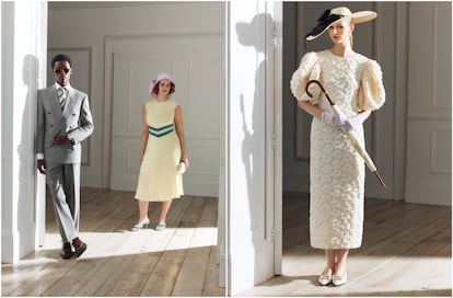 La colección 'The Archive Edit' está inspirada en el estilo histórico de Ascot. En la imagen, dos propuestas de esta edición de estilo.