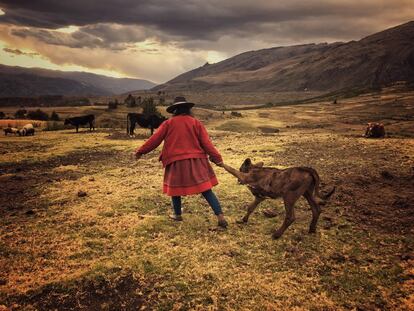 Imagem da zona rural de Huaraz, Peru.