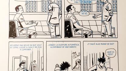 Página original del cómic 'La Encrucijada' cedida por Paco Roca para el sorteo de Carena.