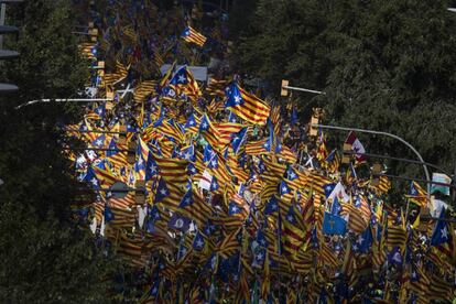 Imatge de l'última manifestació de la Diada.