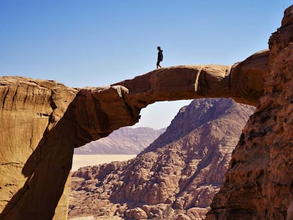 Ruta de Jebel Burdah en Wadi Rum.