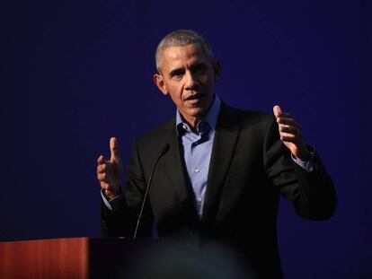 Barack Obama, em 5 de dezembro em um ato público em Chicago.