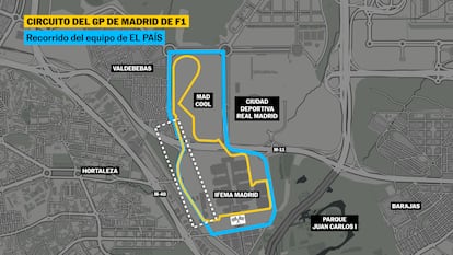 Vídeo | Recorrido por el futuro GP de Fórmula 1 de Madrid: un circuito semiurbano a 10 kilómetros del centro