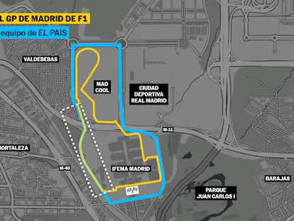 Vídeo | Recorrido por el futuro GP de Fórmula 1 de Madrid: un circuito semiurbano a 10 kilómetros del centro