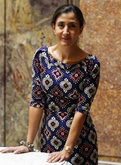 Ingrid Betancourt, ayer en Madrid.