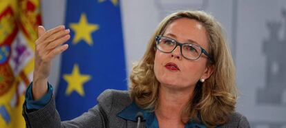 La vicepresidenta tercera del Gobierno y ministra de Asuntos Económicos y Transformación Digital, Nadia Calviño.