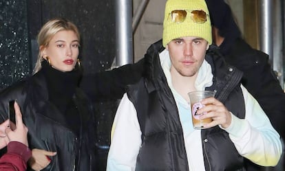 Justin Bieber y Hailey Baldwin, en las calles de Nueva York, el pasado febrero.