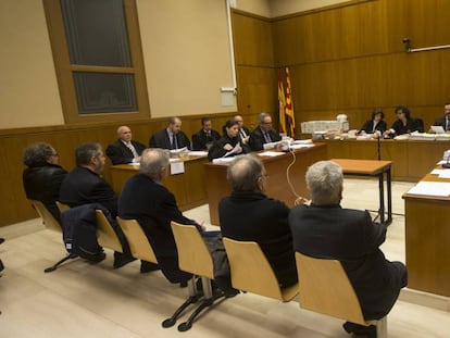 Moment del judici als responsables de la Fundaci&oacute; Catalunya i Territori.