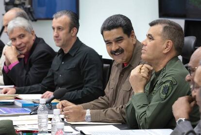 El presidente venezolano, Nicol&aacute;s Maduro, el viernes durante el Consejo de Ministros. 