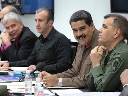 El presidente venezolano, Nicol&aacute;s Maduro, el viernes durante el Consejo de Ministros. 