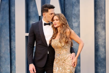 Joe Manganiello y Sofía Vergara, en la fiesta de 'Vanity Fair' tras la ceremonia de los Oscar de 2023, el pasado marzo en Beverly Hills (California).