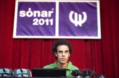 Kieran Hebden, de Four Tet, ayer en Sónar.