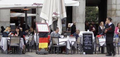 Turistas en el centro de Madrid. 