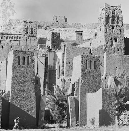 El otro archivo en el que se ha adelantado en la digitalización es el Pando, con algo más de 3.000 imágenes. Entre ellas, esta fotografía tomada en enero de 1970 en la ciudad fortificada de Ait Ben Hadu, en Marruecos.