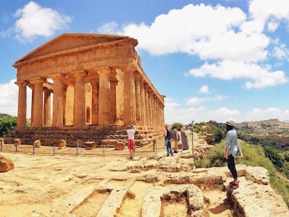 El Valle de los Templos, en la localidad siciliana de Agrigento (Italia).