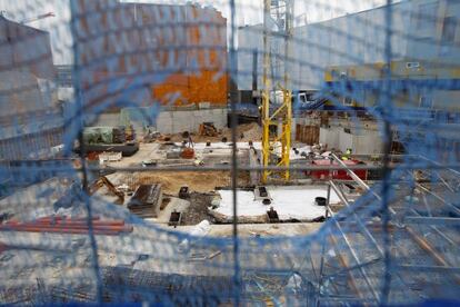 Viviendas en construcción en Madrid.