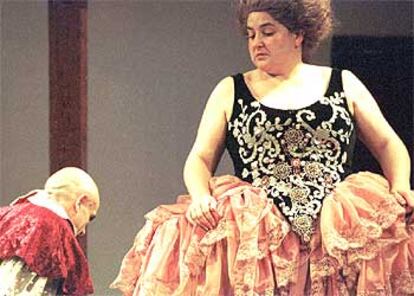 Escena del montaje de <i>La historia (secreta) de los tres </i><i>mosqueteros,</i> de Tambascio,
durante el ensayo general.
/ EFE