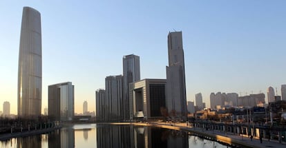 Vista de la ciudad de Tianjin, en China.