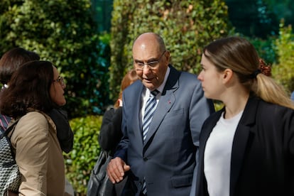 Alejo Vidal Quadras, tras declarar este martes ante el juez de la Audiencia Nacional.
