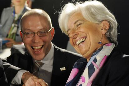 Asmussen, con Lagarde, el año pasado en Madrid