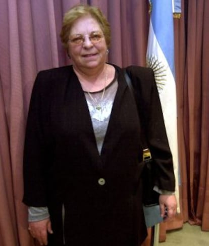 Carmen Argibay, durante su postulaci&oacute;n al Tribunal Supremo de Argentina, en 2003.