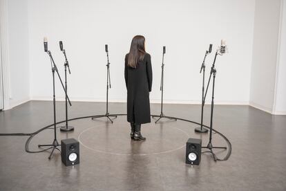 Instalación de Nina Carini en la exposición 'Materia Sonora'. Fotos cedidas por el Instituto Italiano di Cultura.