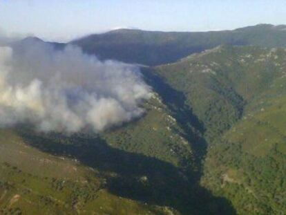 Incendio declarado el pasado d&iacute;a 24 en Algeciras.
