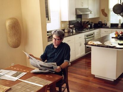 Jonathan Franzen en su casa de Santa Cruz (California).
