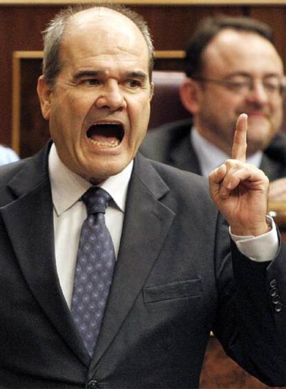 Manuel Chaves, ayer en el Congreso.