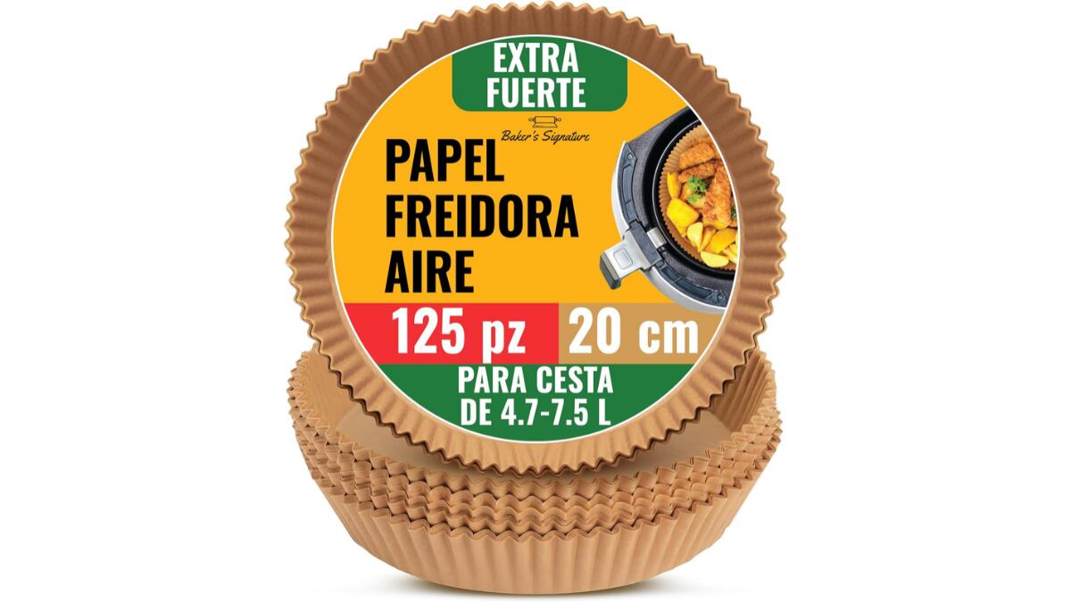 Papel redondo para la freidora de aire.