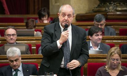 Felip Puig, en el Parlament.