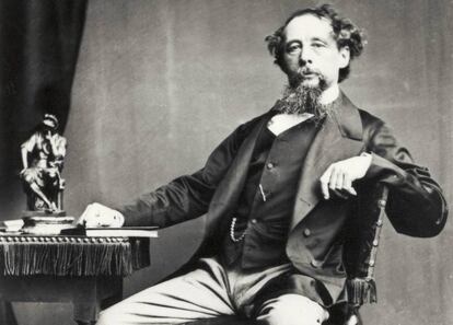 Retrato del novelista británico Charles Dickens.