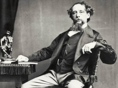 Retrato del novelista británico Charles Dickens.