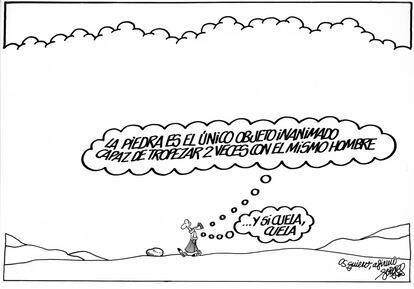 Última viñeta de Forges para sus lectores, el 23 de febrero de 2018.