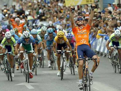 Samuel Sánchez gana una etapa en la pasada Vuelta.