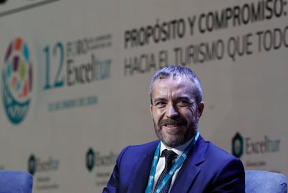 El director general de Tourespaña, Miguel Sanz, asiste al XII Foro de liderazgo turístico de Exceltur.