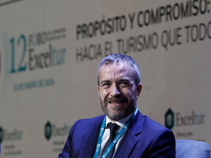 El director general de Tourespaña, Miguel Sanz, asiste al XII Foro de liderazgo turístico de Exceltur.
