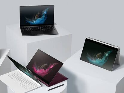 Nueva familia de portátiles Galaxy Book2 Pro de Samsung.