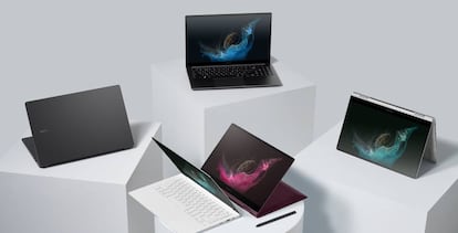 Nueva familia de portátiles Galaxy Book2 Pro de Samsung.