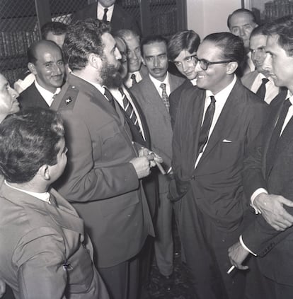 Castro também encontra o jornalista Carlos Lacerda, na visita de 1959.