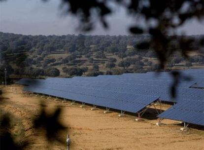 Planta de energía fotovoltaica en San Pedro del Valle (Salamanca).