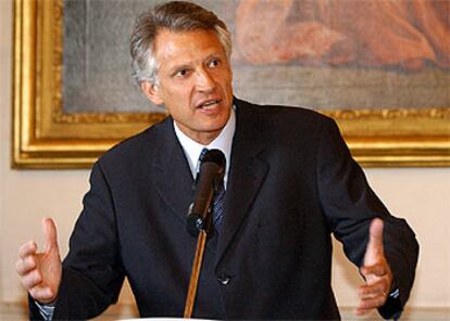 El ministro de Exteriores francés, Dominique de Villepin.