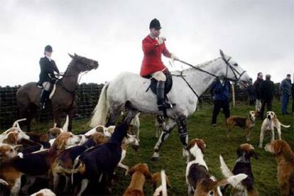 Otros cazadores en Alderwasley, en el centro de Inglaterra.