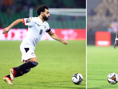 Mohamed Salah (izquierda) y Sadio Mané (derecha).