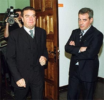 El alcalde de Ponferrada, Ismael Álvarez, a su llegada el lunes a la rueda de prensa tras la denuncia de Fernández.