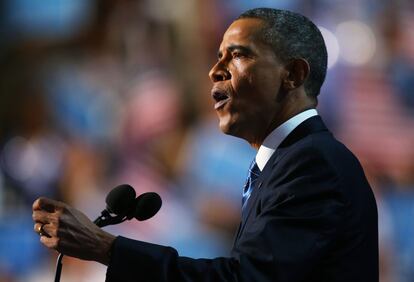 El presidente Barack Obama en un momento de su intervención.