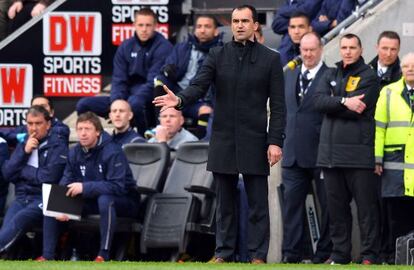 Roberto Martínez, en un partido contra el Tottenham.