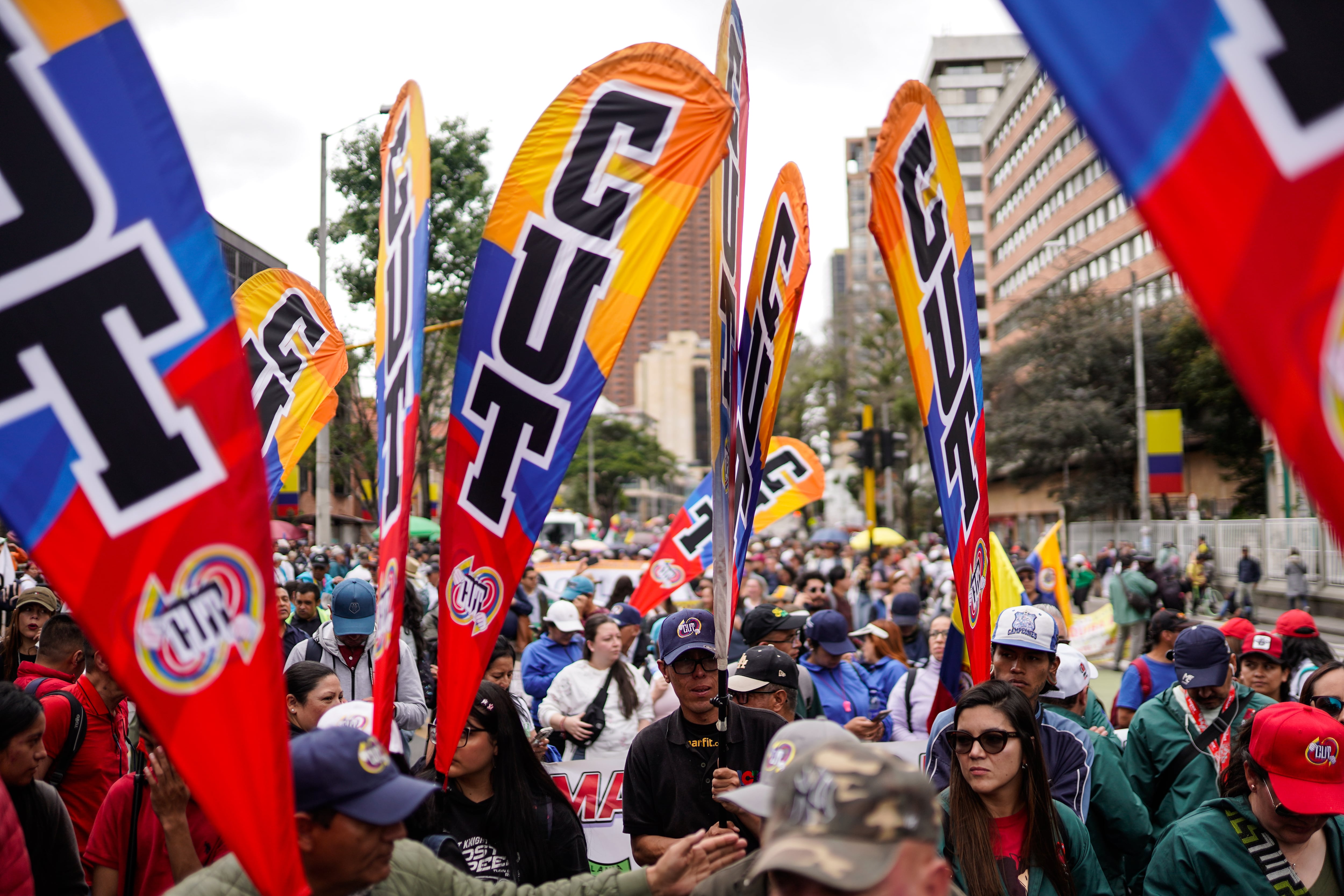 Paro nacional convocado por FECODE el 30 de octubre de 2025, Bogotá, Colombia.